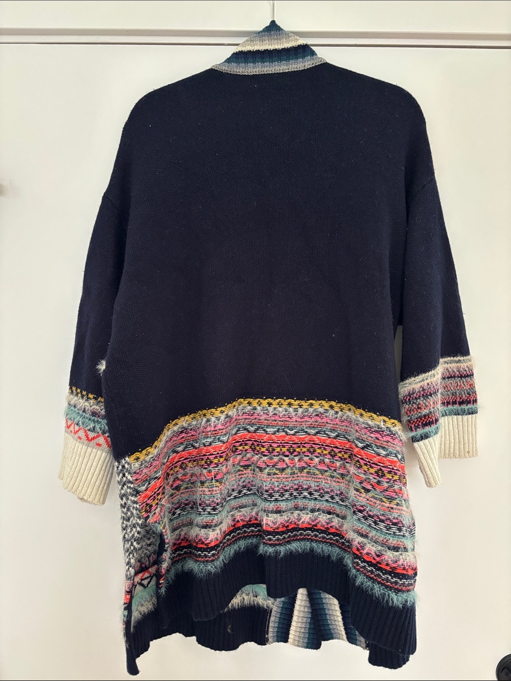 Anthropologie Sleeping On Snow Mixed-Stitch Cardigan - Picture 7 of 11